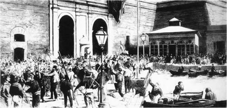 Proclamacin del Cantn en el Arsenal de Cartagena (12 de julio de 1873)